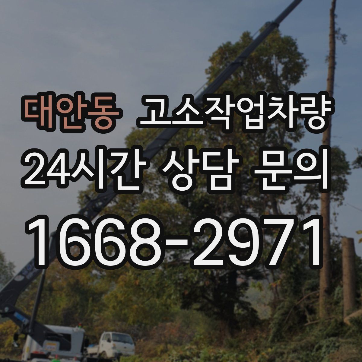 대안동 고소작업차량