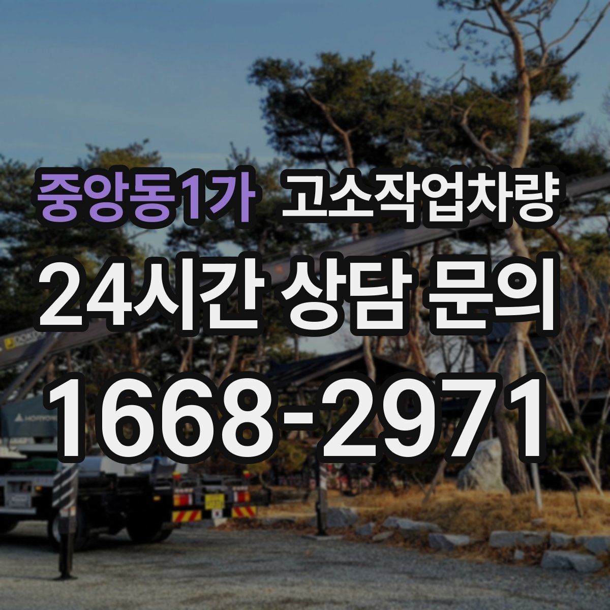 중앙동1가 고소작업차량