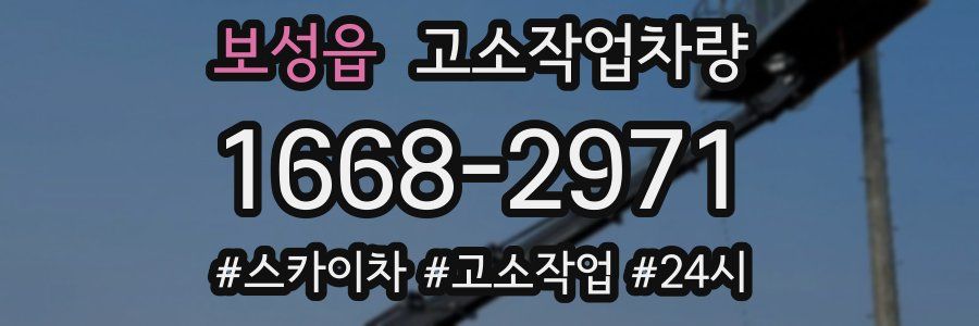 보성읍 고소작업차량