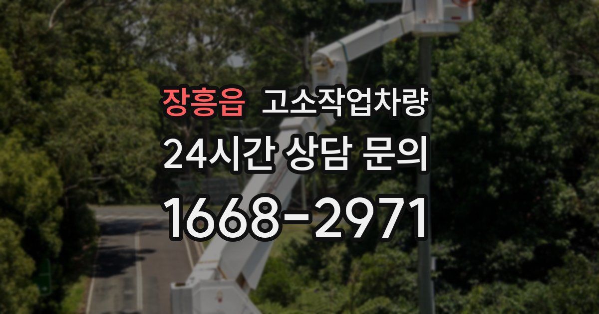 장흥읍 고소작업차량