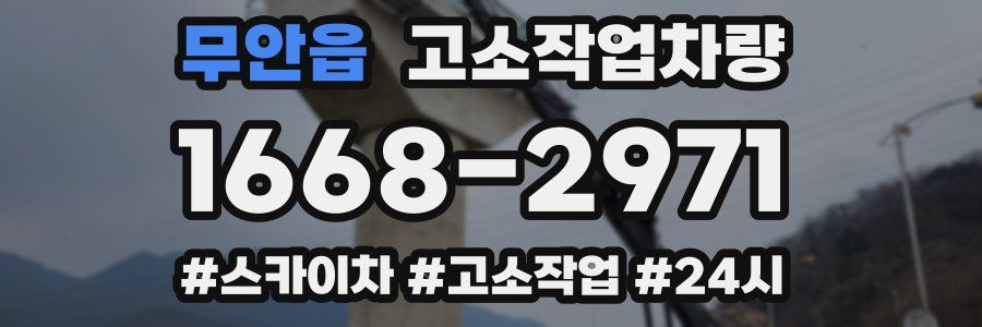 무안읍 고소작업차량