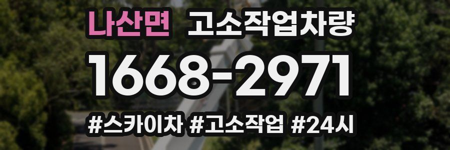 나산면 고소작업차량