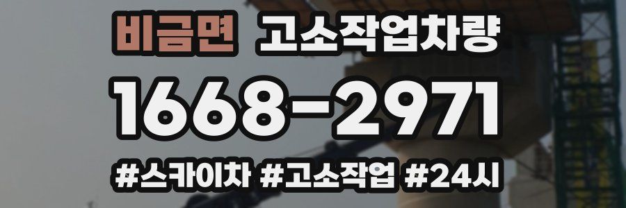 비금면 고소작업차량