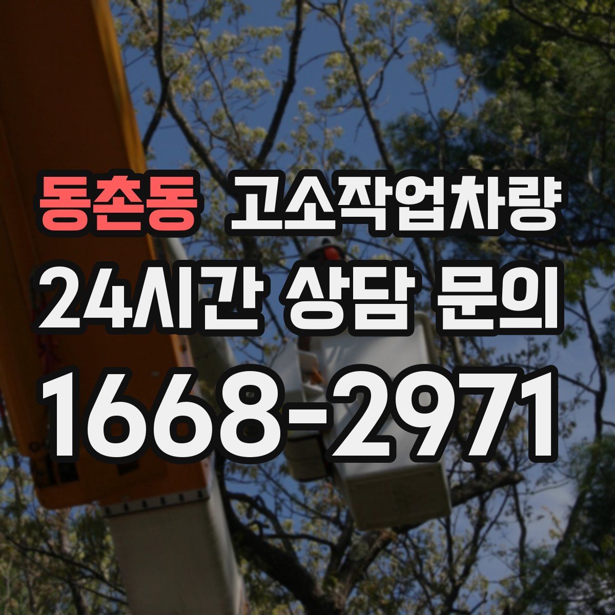동촌동 고소작업차량
