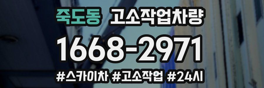 죽도동 고소작업차량