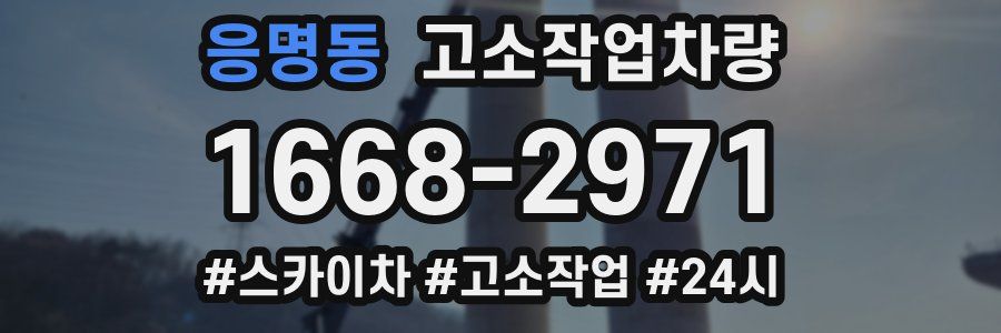 응명동 고소작업차량