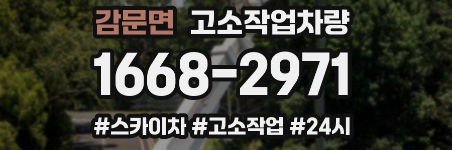 감문면 고소작업차량