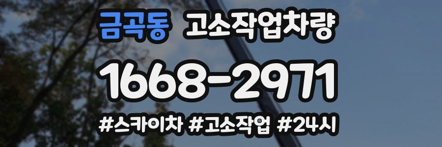 금곡동 고소작업차량