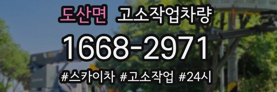 도산면 고소작업차량
