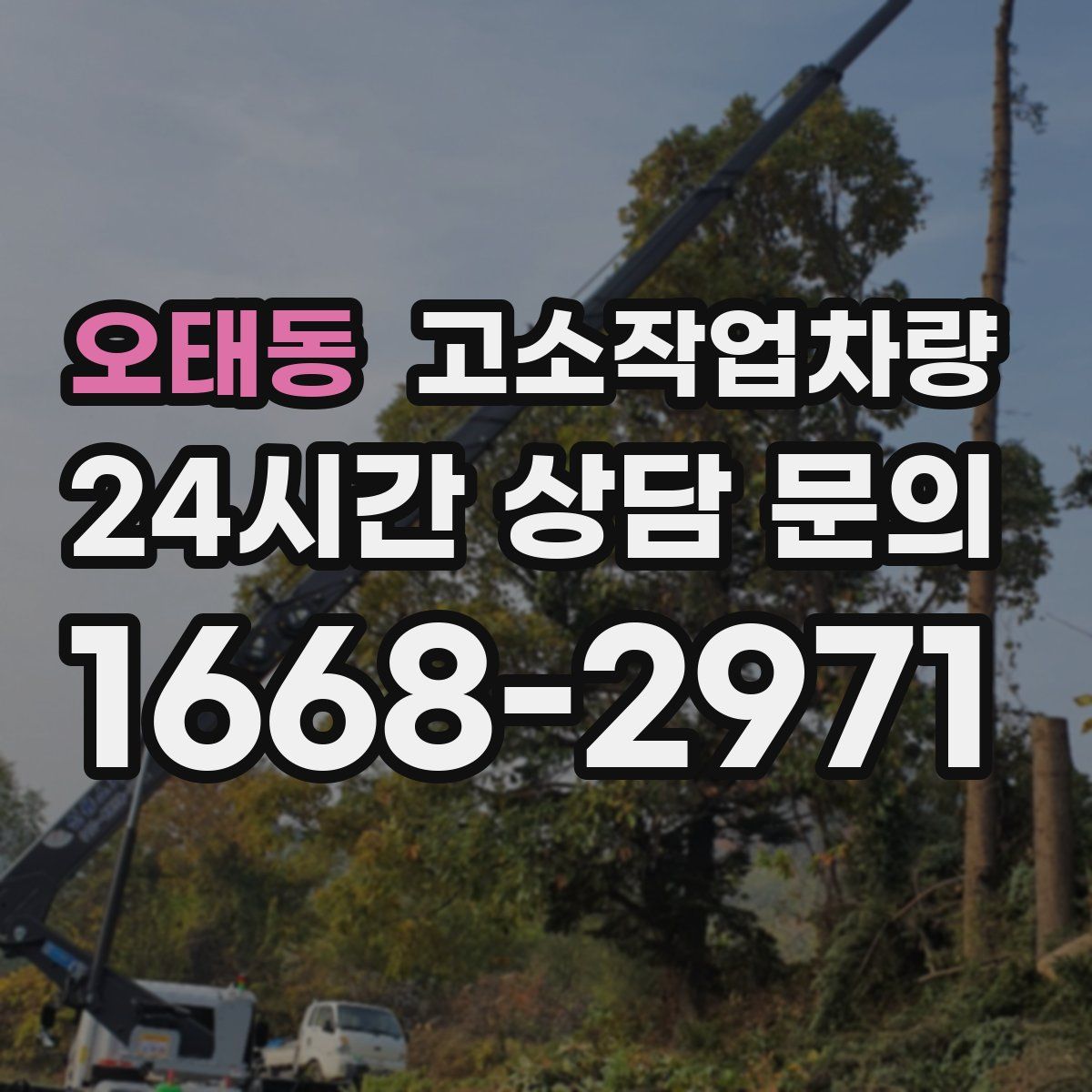 오태동 고소작업차량