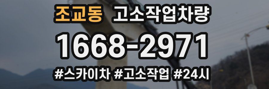 조교동 고소작업차량