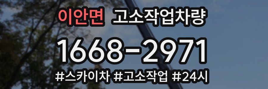 이안면 고소작업차량