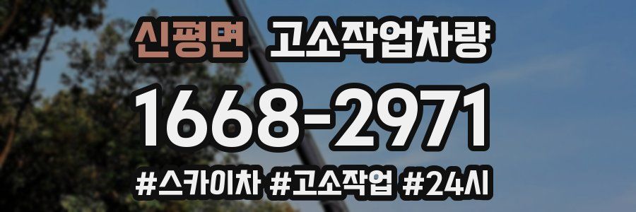 신평면 고소작업차량