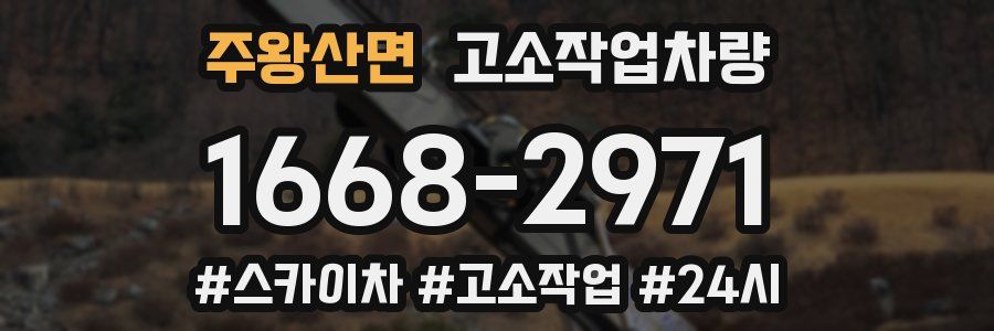주왕산면 고소작업차량