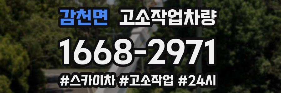 감천면 고소작업차량