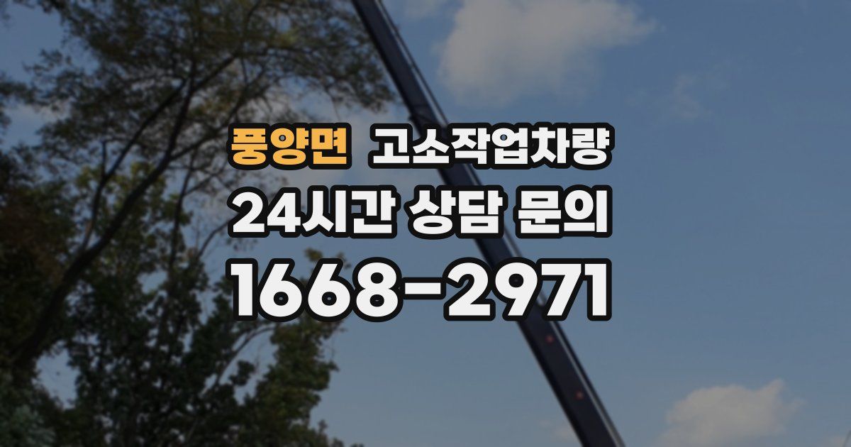 풍양면 고소작업차량