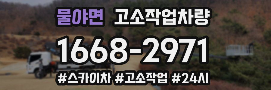 물야면 고소작업차량