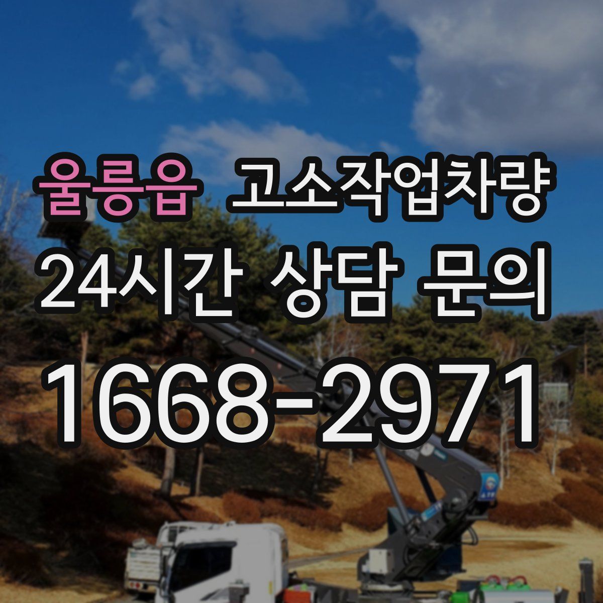 울릉읍 고소작업차량