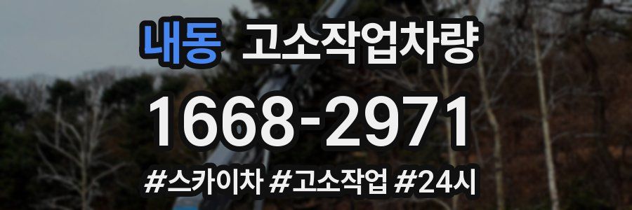 내동 고소작업차량