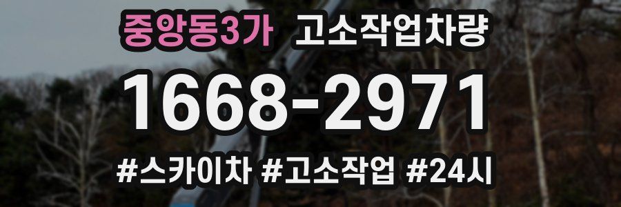 중앙동3가 고소작업차량
