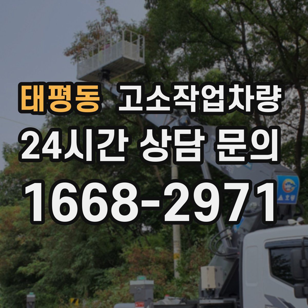 태평동 고소작업차량