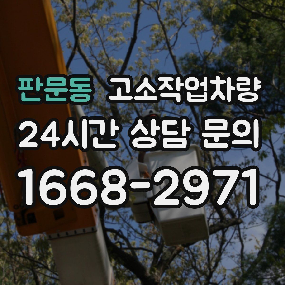 판문동 고소작업차량