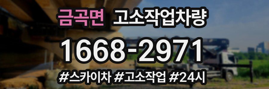 금곡면 고소작업차량