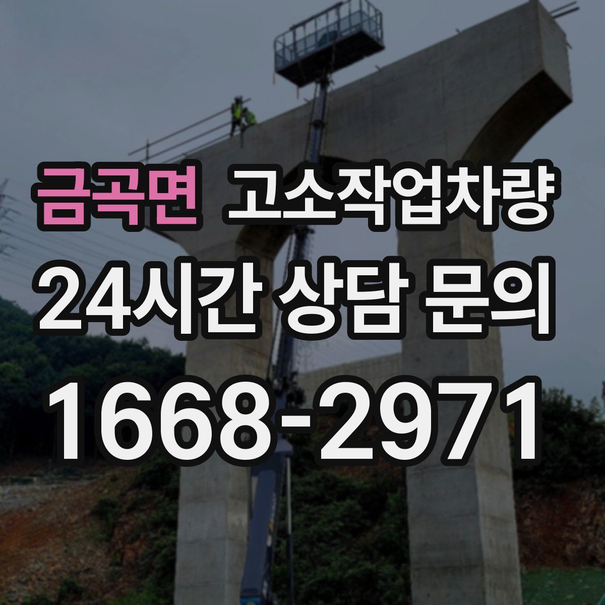 금곡면 고소작업차량