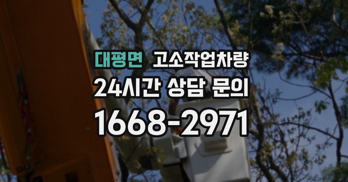 대평면 고소작업차량