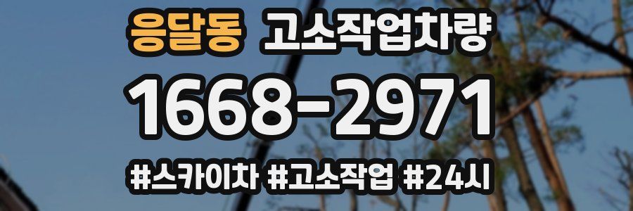 응달동 고소작업차량