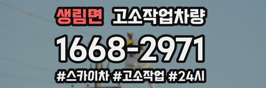 생림면 고소작업차량