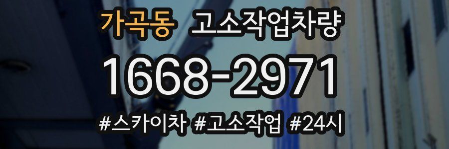 가곡동 고소작업차량