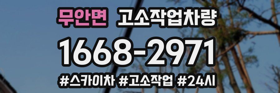 무안면 고소작업차량