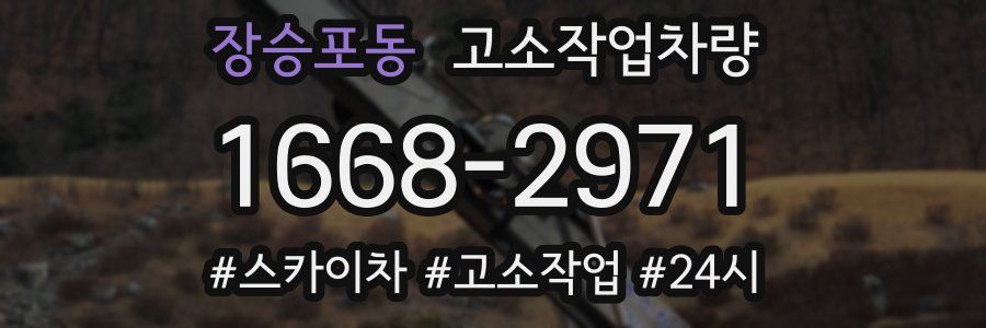 장승포동 고소작업차량