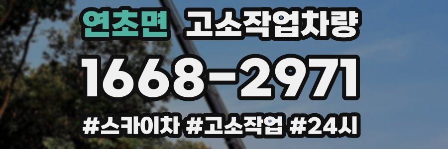 연초면 고소작업차량