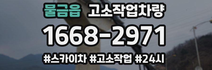 물금읍 고소작업차량