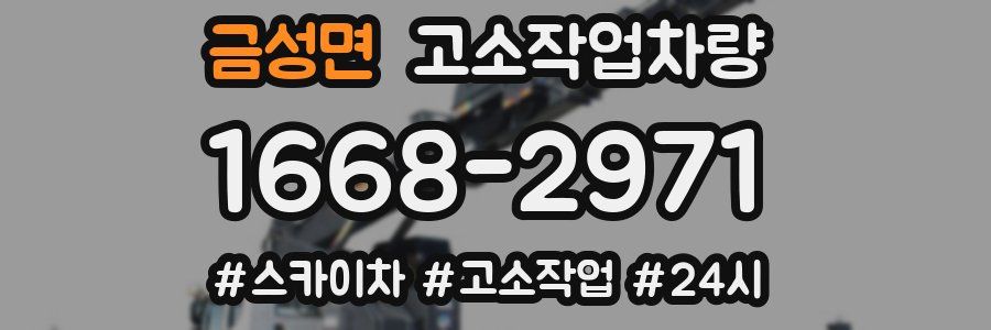 금성면 고소작업차량
