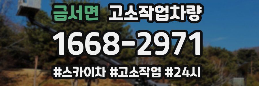 금서면 고소작업차량
