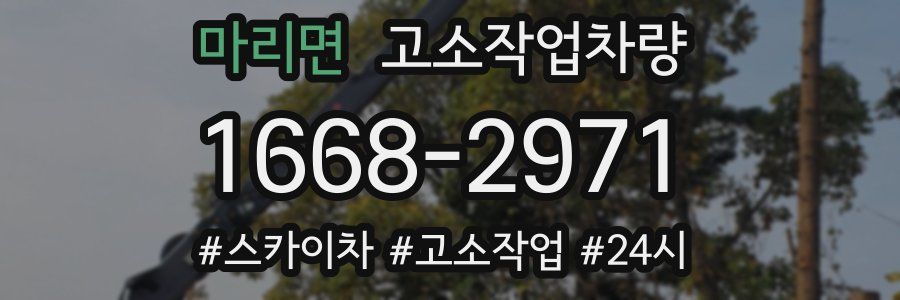 마리면 고소작업차량