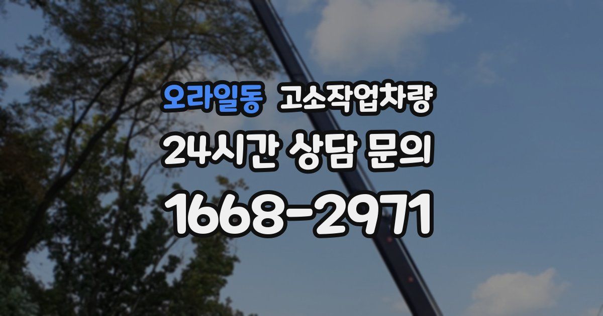 오라일동 고소작업차량