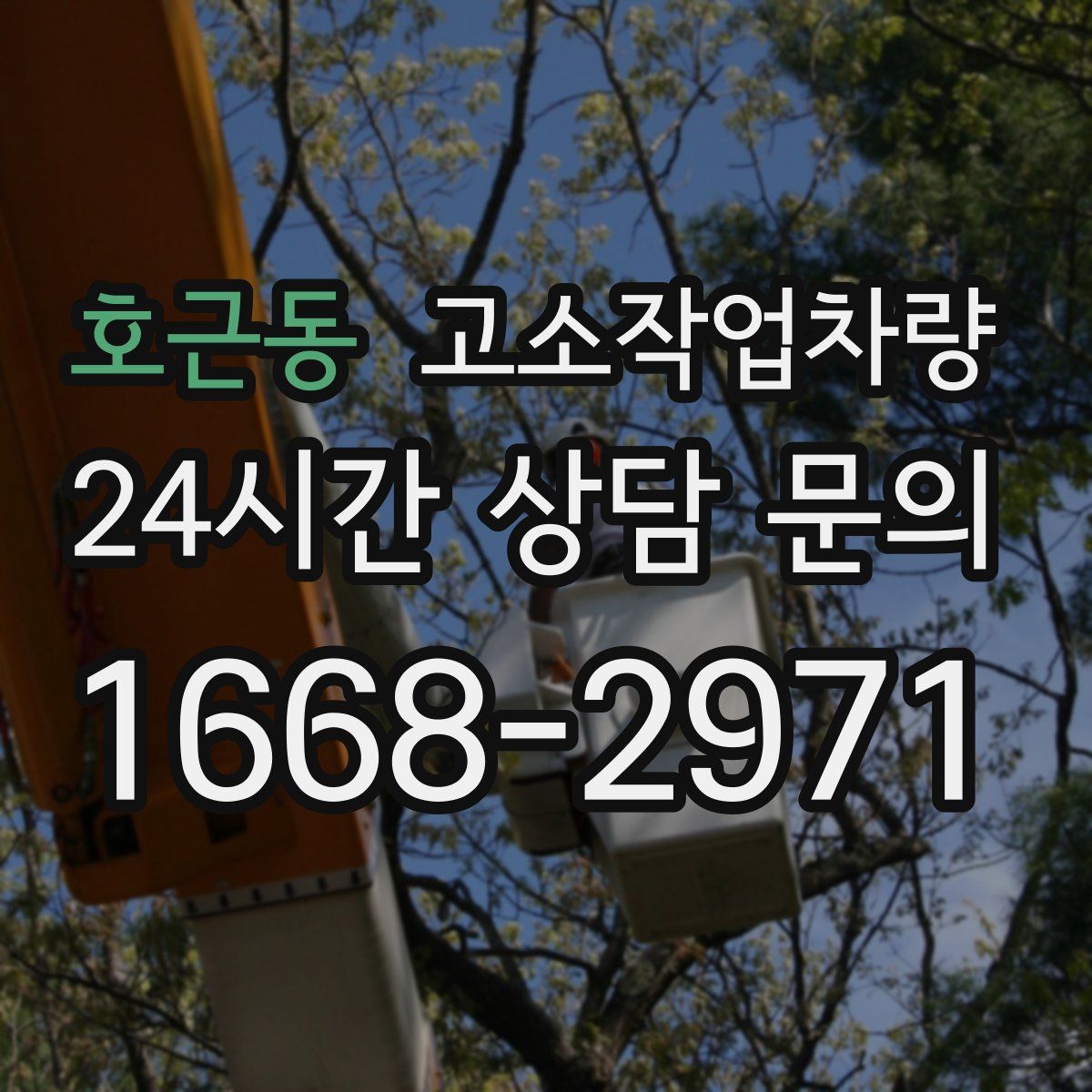 호근동 고소작업차량