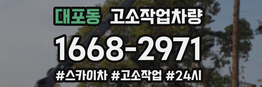 대포동 고소작업차량