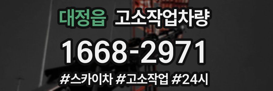 대정읍 고소작업차량