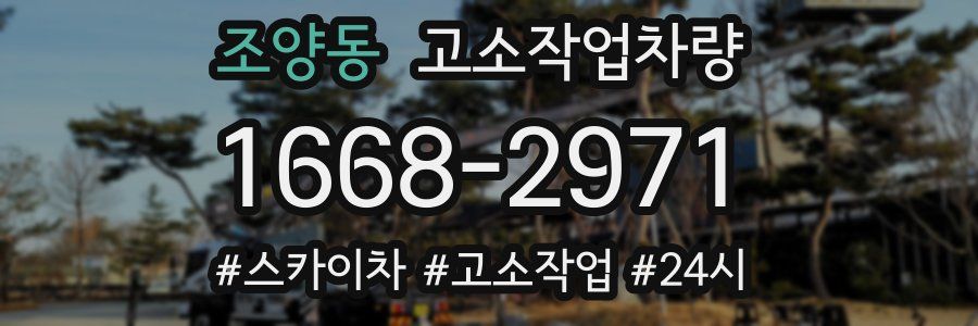 조양동 고소작업차량