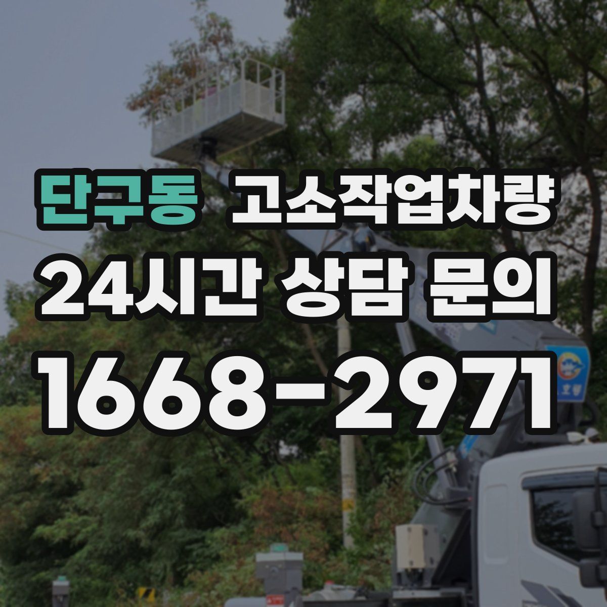 단구동 고소작업차량