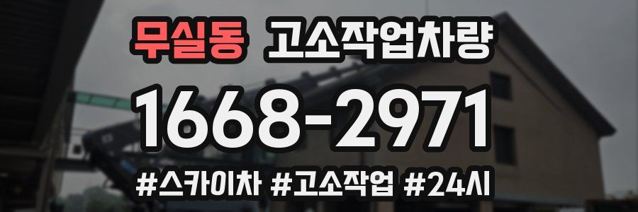무실동 고소작업차량