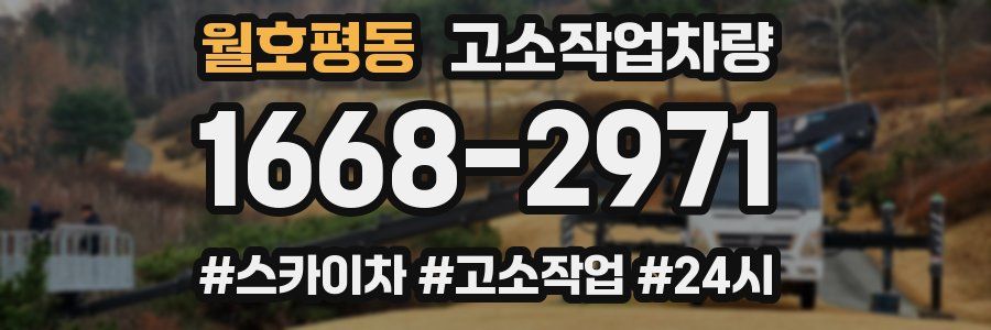 월호평동 고소작업차량