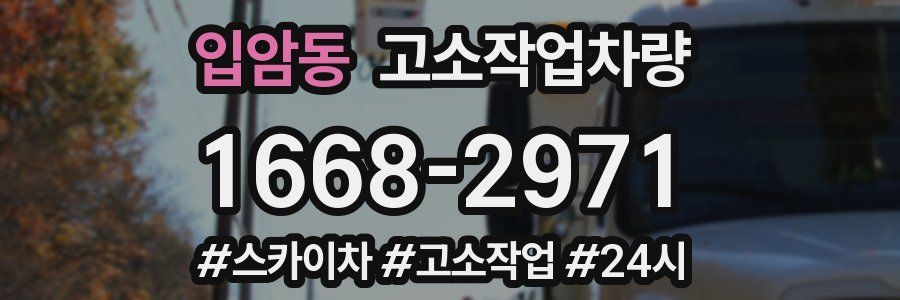 입암동 고소작업차량