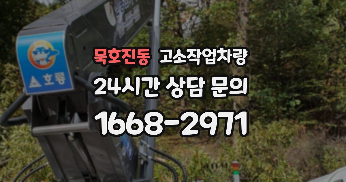 묵호진동 고소작업차량