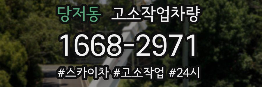당저동 고소작업차량